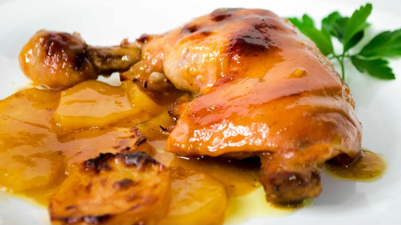 Pollo con Miel y Mostaza
